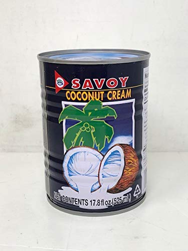 Amazon.com: Savoy Coconut Cream, Big 525ml (17.8oz) can, Pack of 1